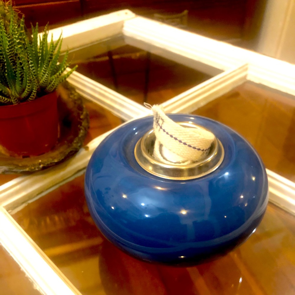 Blue Oil Lamp